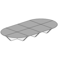 Стол для переговоров овальный Monumental 724