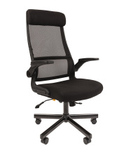 Кресло Chairman 575 черная сетка / ткань Кресло Chairman 575 черная сетка / ткань