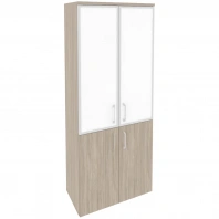 Шкаф высокий для документов Onix O.ST-1.2R white/black