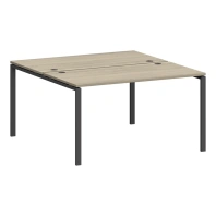 Рабочая станция 2 места на металлокаркасе (П-опоры). Смарт СМС2-П-18К.120 Рабочая станция 2 места на металлокаркасе (П-опоры). Смарт СМС2-П-18К.120