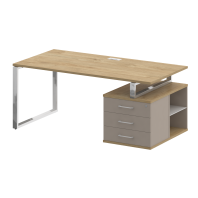 Стол руководителя Shift на опорной тумбе SK.SRT-180 (R) Стол руководителя Shift на опорной тумбе SK.SRT-180 (R)