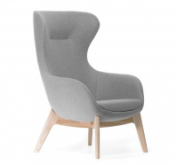 Кресло Elegance Wood войлок серый