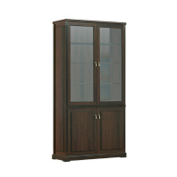 Шкаф для документов со стеклом Ministry Дуб шоколад Шкаф для документов со стеклом Ministry Дуб шоколад