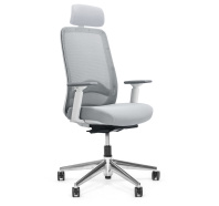 Кресло CAROT AS+ сетка Carot M GreyWhite 1DW Alum