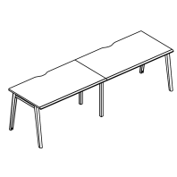Рабочая станция на металлокаркасе (2х120) Alta MT МР Б1Б 023.02-2