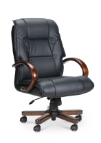 Кресло для руководителя СТИ-Кр03 кожа черный Кресло для руководителя СТИ-Кр03 кожа черный