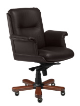 Кресло Steel Notable B кожа коричневая