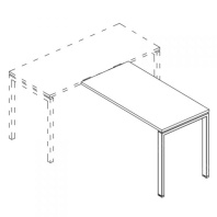 Брифинг-приставка А4 Б1 072 на металлокаркасе UNO  Брифинг-приставка А4 Б1 072 на металлокаркасе UNO