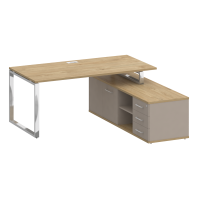 Стол руководителя Shift на опорной тумбе - греденции SK.SRG-180 (R) Стол руководителя Shift на опорной тумбе - греденции SK.SRG-180 (R)