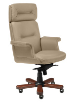 Кресло Steel Notable A бежевая кожа