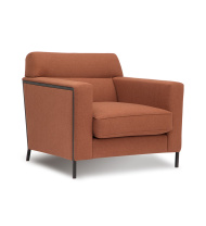 Кресло Emmaus опоры черные в ткани 1 категории