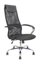 Кресло Кр76 Х ткань крафт/сетка//хром крестовина