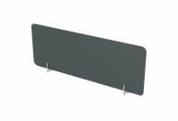 Настольный экран для сдвоенного бенч Arredo 10БСБО.125 Dark Grey/Металл глянец Настольный экран для сдвоенного бенч Arredo 10БСБО.125 Dark Grey/Металл глянец