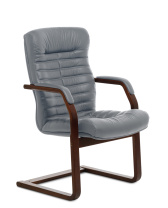 Стул Multi Office Orion Wood C серая кожа