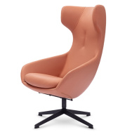 Кресло Enigma на поворотной крестовине кожа Madras 