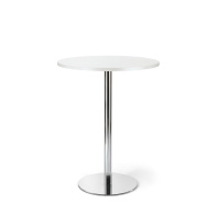 CAFE Стол д80 выс105 БЕЛЫЙ/ХРОМ CAFE Стол д80 выс105 БЕЛЫЙ/ХРОМ