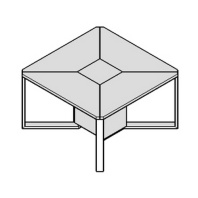 Стол переговоров квадратный Metod 130х130