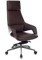 Кресло Бюрократ _DAO-2 коричневая кожа 