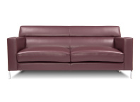 Диван трехместный Emmaus опоры хром в ткани 1 категории