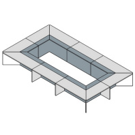 Стол для переговоров Metod Meeting 566х320
