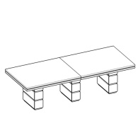 Стол переговоров Cowork 300х120 Стол переговоров Cowork 300х120