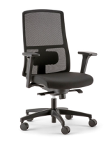 Кресло Armonia ARY1DNB 1D подлокотники, сетка / ткань черная Кресло Armonia ARY1DNB 1D подлокотники, сетка / ткань черная