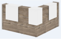 Стойка ресепшен Onix, комплект №24 O.R-K-24