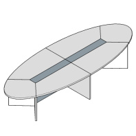 Стол переговоров овальный Ellipse 400х150 Стол переговоров овальный Ellipse 400х150