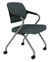 Кресло Winger CWG73GW черный пластик / серая ткань