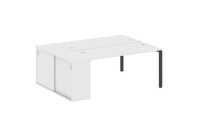 Стол-бенч двойной с опорным шкафом-купе Metal system style БП.РС-СШК-1.4 Стол-бенч двойной с опорным шкафом-купе Metal system style БП.РС-СШК-1.4