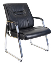 Кресло ZB-1002V черная экокожа