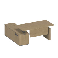 Стол руководителя на электроприводе на опорной тумбе правый ION ИН 137 Стол руководителя на электроприводе на опорной тумбе правый ION ИН 137