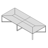 Стол переговоров Metod 440х190