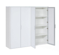 Шкаф для бумаг 4-х дверный Gala white
