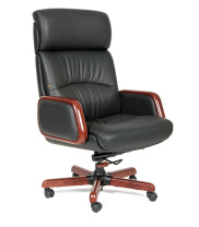 Кресло Chairman 417 черная кожа Кресло Chairman 417 черная кожа