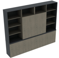 Шкаф для документов Aulenti ED96-2.256042 (W-32B + E-11)