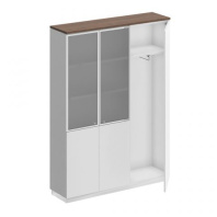 Шкаф комбинированный Bravo СИ 310 ДГ (документы со стеклом - одежда узкий)
