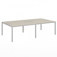 Рабочая станция 4 места на металлокаркасе (П-опоры). Смарт СМС4-П-10К.149 Рабочая станция 4 места на металлокаркасе (П-опоры). Смарт СМС4-П-10К.149