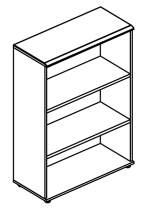 Стеллаж средний Alta МР 9360  Стеллаж средний Alta МР 9360