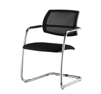 Конференц-кресло Urban Mesh slide Dakota black экокожа черная