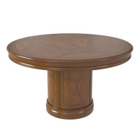 Стол для переговоров круглый Art&Moble шпон глянцевый 01131 Стол для переговоров круглый Art&Moble шпон глянцевый 01131