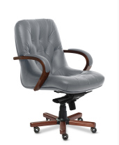 Кресло Multi Office Premier B серая кожа Кресло Multi Office Premier B серая кожа