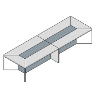 Стол для переговоров Metod Wood 400х130