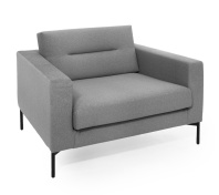 Кресло TENO ткань темно-бежевый / черный ножки Кресло TENO ткань темно-бежевый / черный ножки