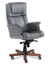 Кресло Master Lux A серая кожа Кресло Master Lux A серая кожа
