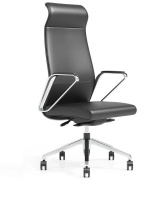 Кресло Sunon Hero CHR80SC-2 кожа черная - Черный пластик Кресло Sunon Hero CHR80SC-2 кожа черная - Черный пластик