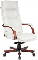 Кресло Бюрократ T-9927WALNUT кожа слоновая кость Кресло Бюрократ T-9927WALNUT кожа слоновая кость