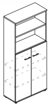 Шкаф для документов полузакрытый Alta МР 9478 Шкаф для документов полузакрытый Alta МР 9478