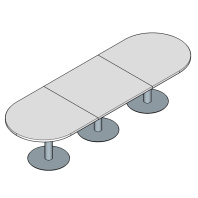 Стол переговоров овальный Skandi 330х110