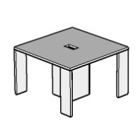 Стол для переговоров квадратный Racio 120